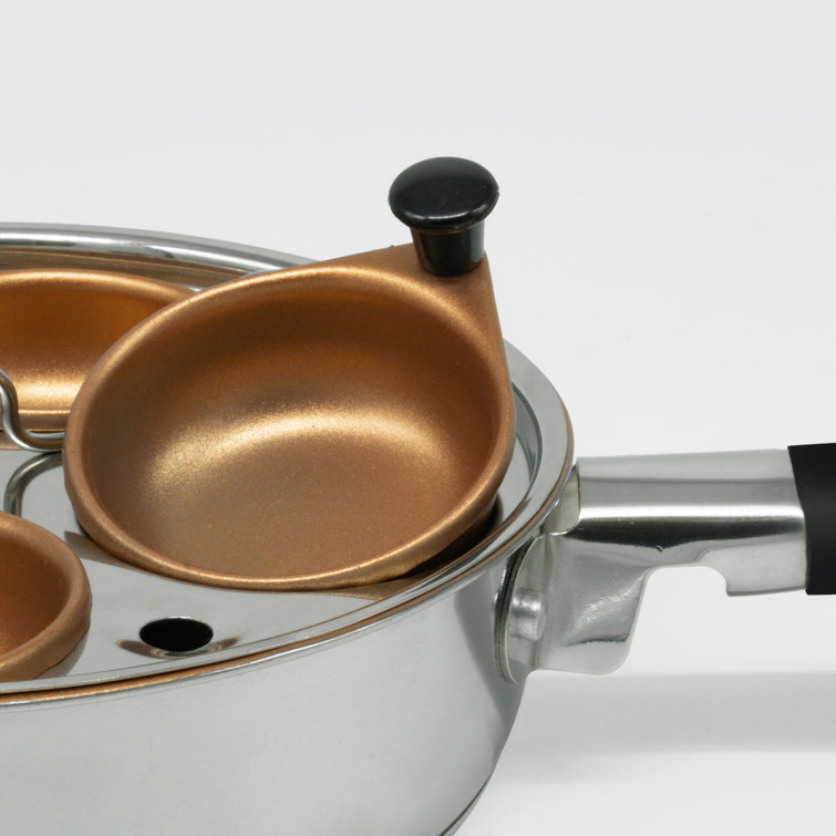 Cook Pro 4 Cup Non Stick Stainless Steel Egg Poacher & Reviews